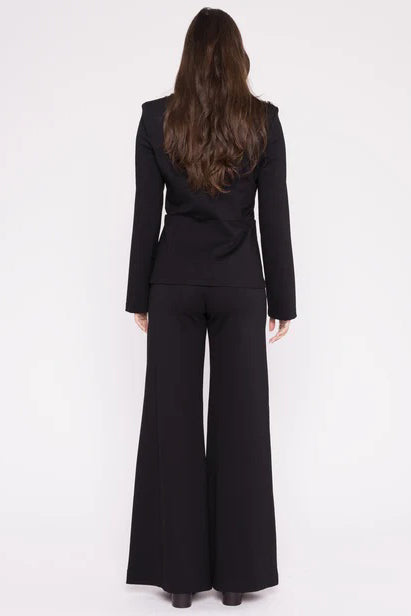 ripley rader ponte knit fitted blazer black