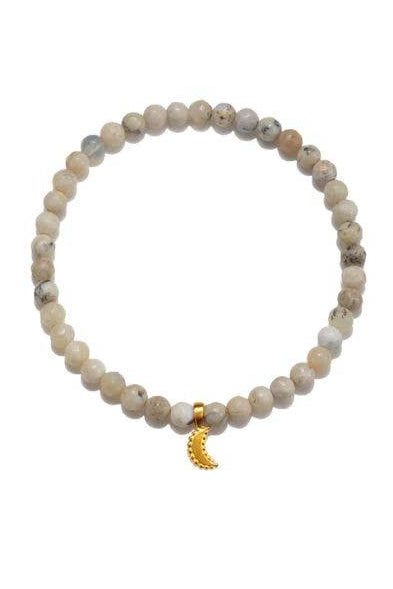 satya african opal moon stretch bracelet