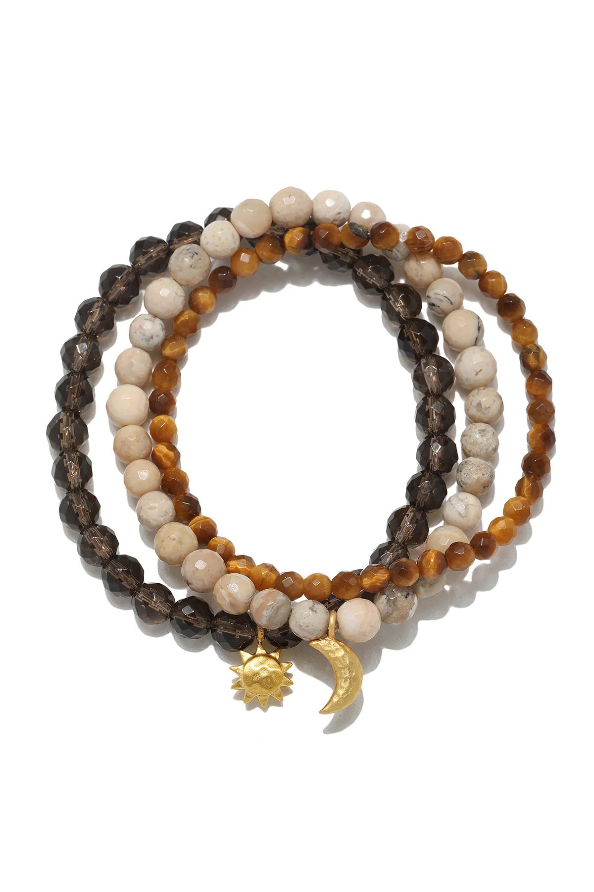 satya manifest balance gemstone bracelet set
