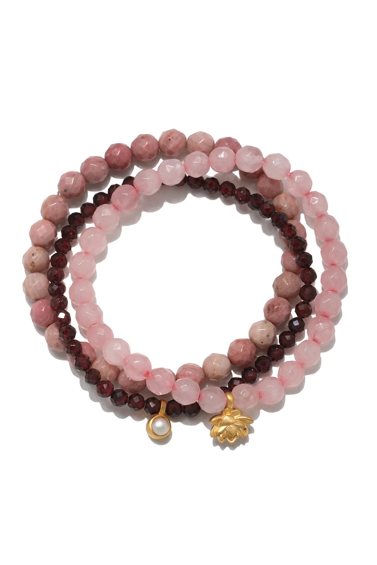 satya manifest love gemstone bracelet set
