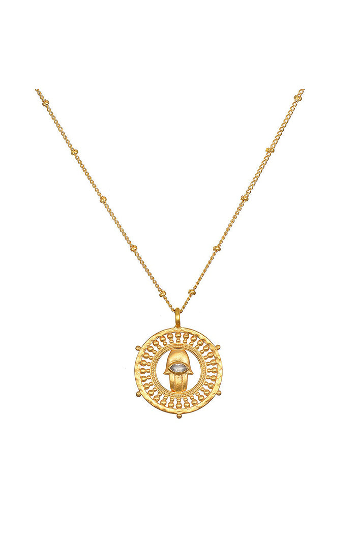 satya palm of protection necklace