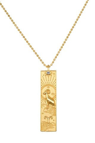 satya story of aries zodiac necklace