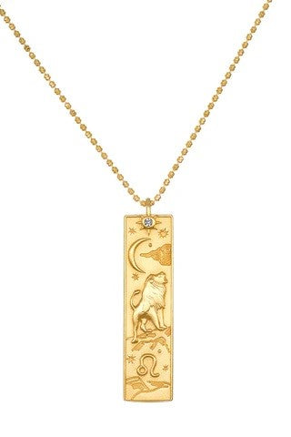 satya story of leo zodiac necklace