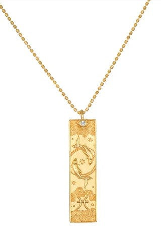 satya story of pisces zodiac necklace