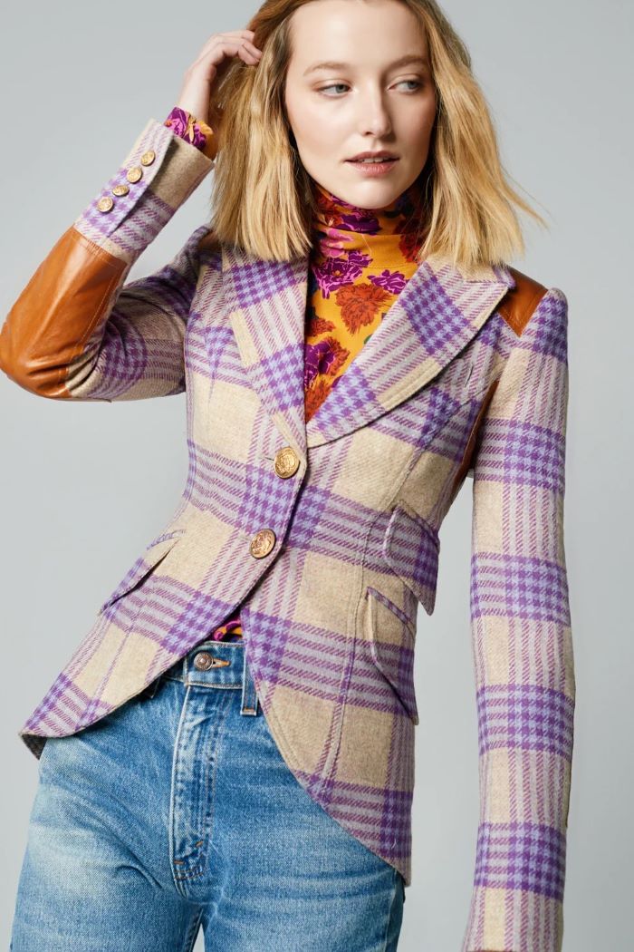 smythe rifle patch equestrian blazer