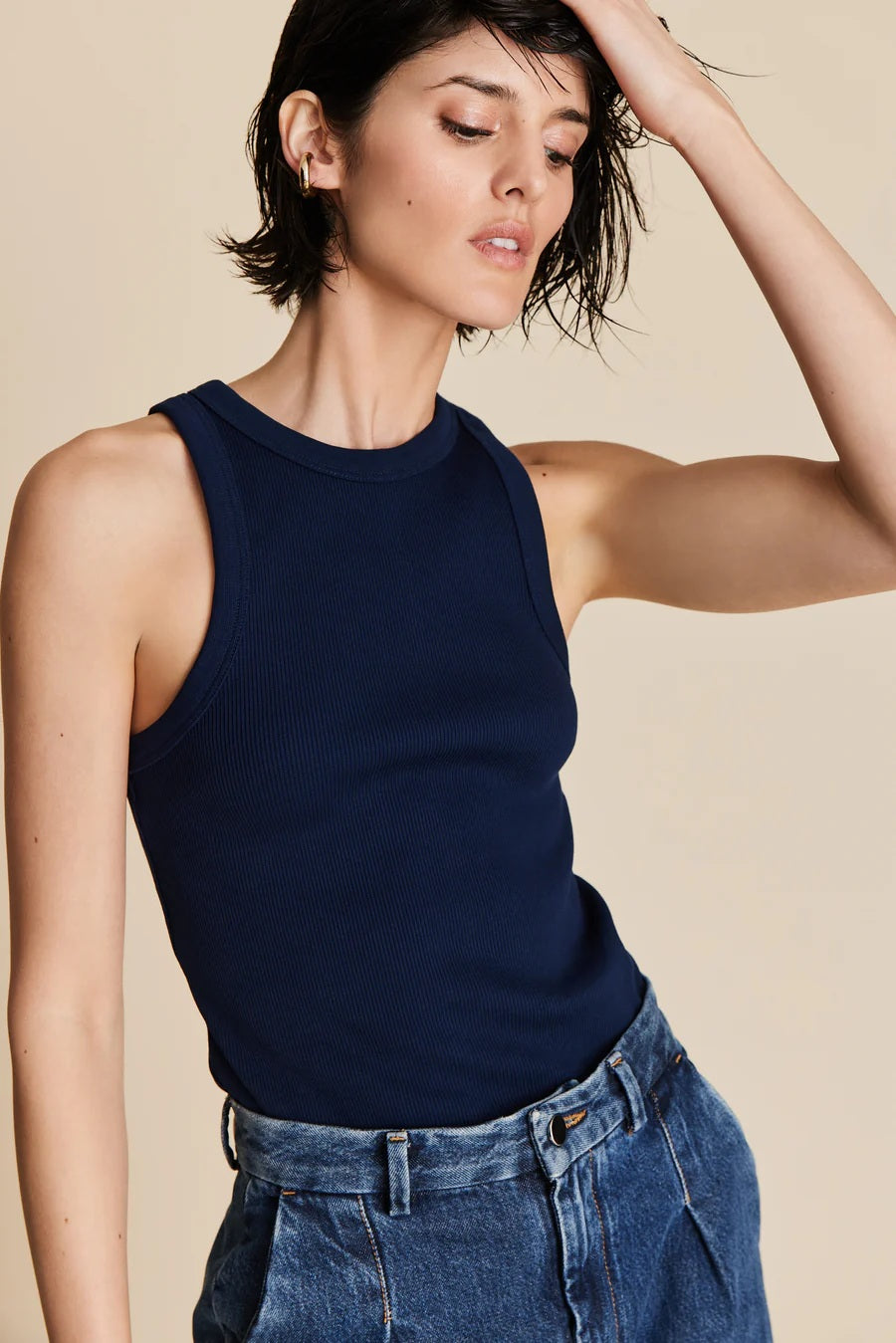 soldout.nyc the not so basic tank navy
