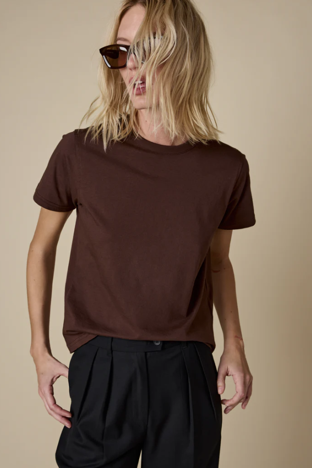 soldout.nyc the iconically soft perfect tee chocolate 