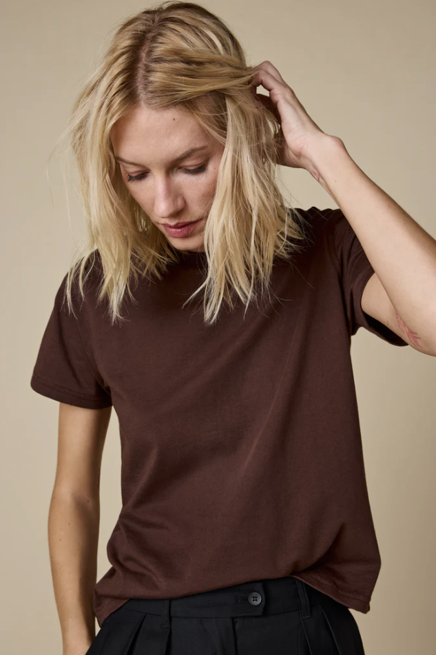 soldout.nyc the iconically soft perfect tee chocolate 