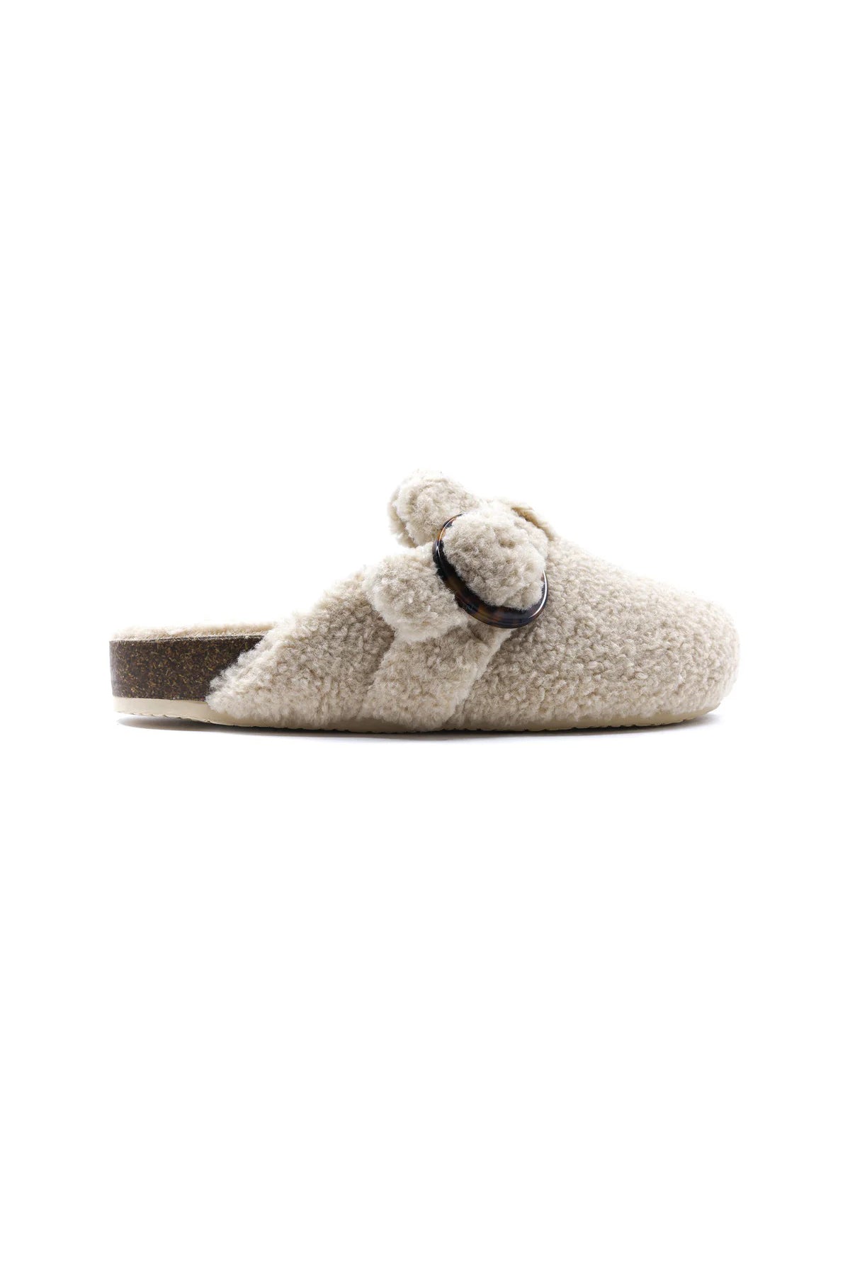 solei sea cimba sherpa clog cream puff