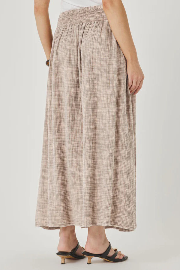 splendid ava gauze maxi skirt light wicker