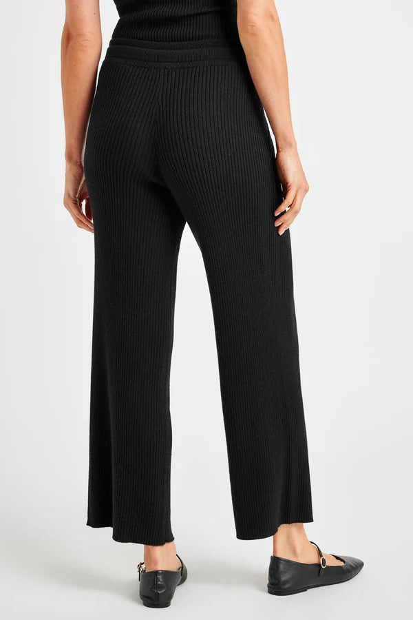 splendid georgie rib pant black 