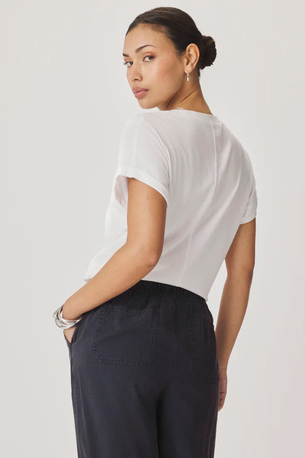 splendid louisa tee white