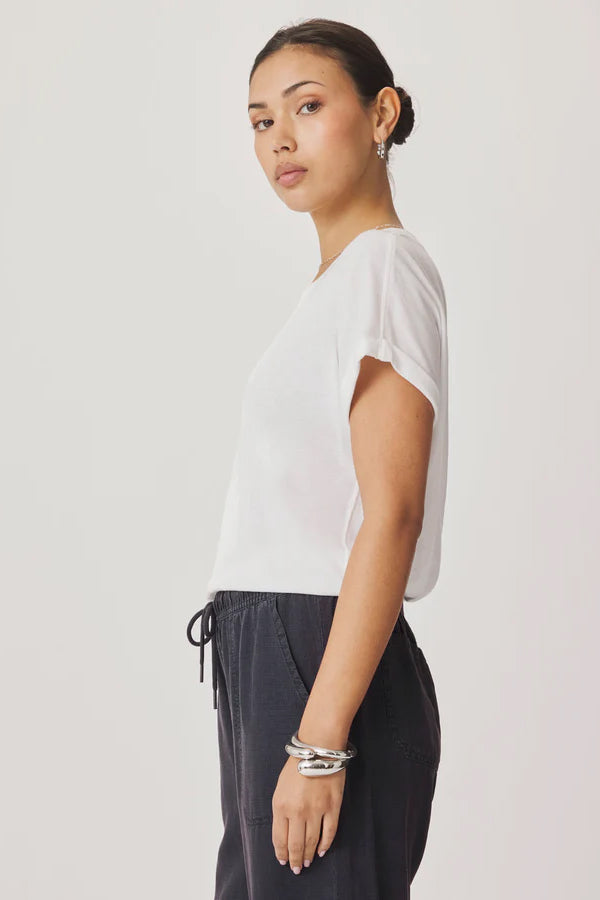 splendid louisa tee white