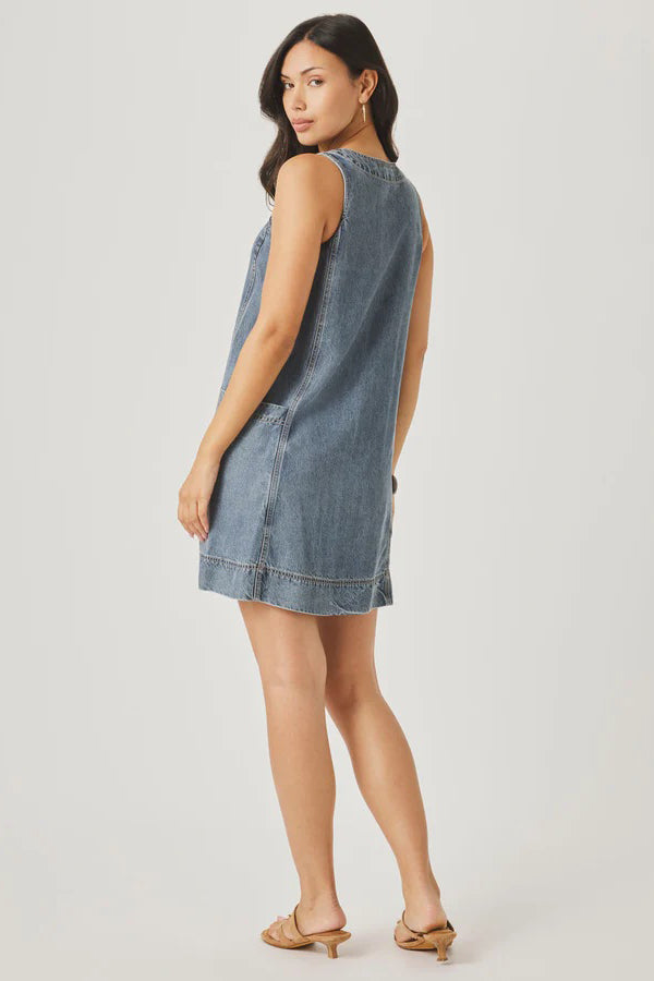 splendid lounge denim dress indigo