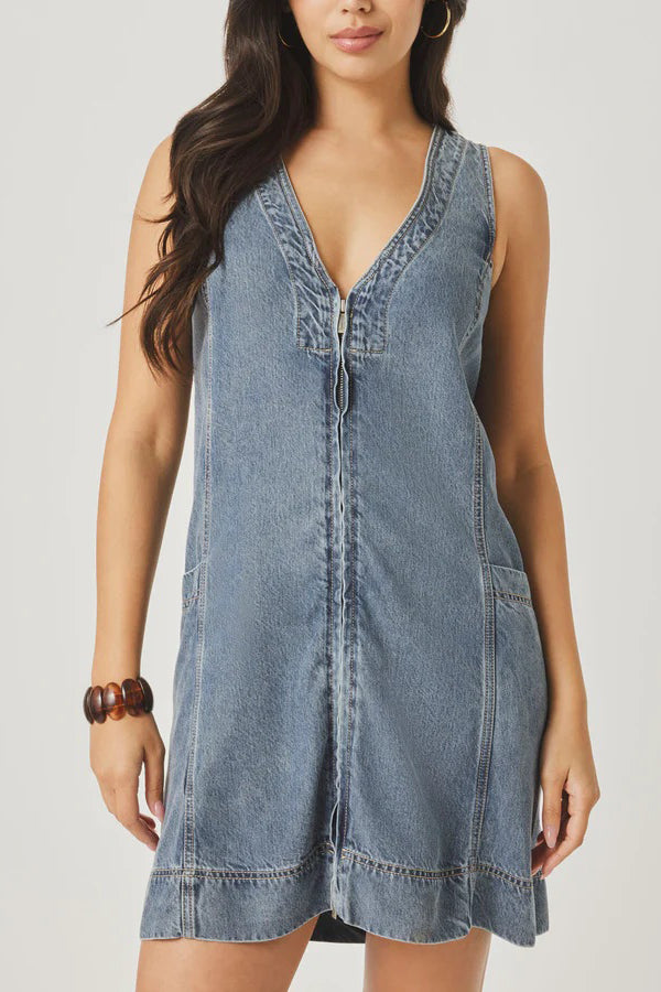 splendid lounge denim dress indigo