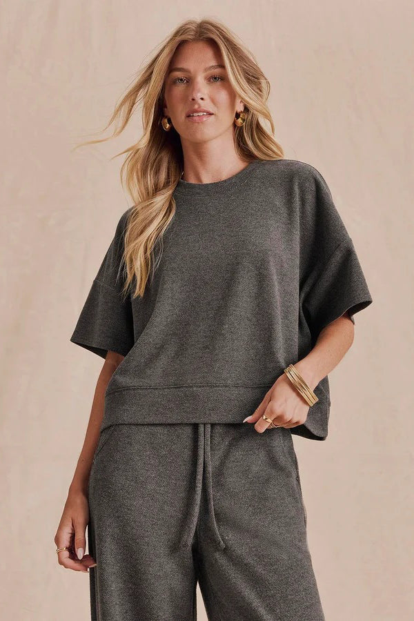 splendid marlow top charcoal