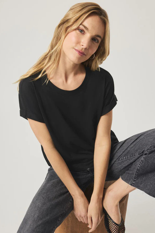 splendid skye tee black
