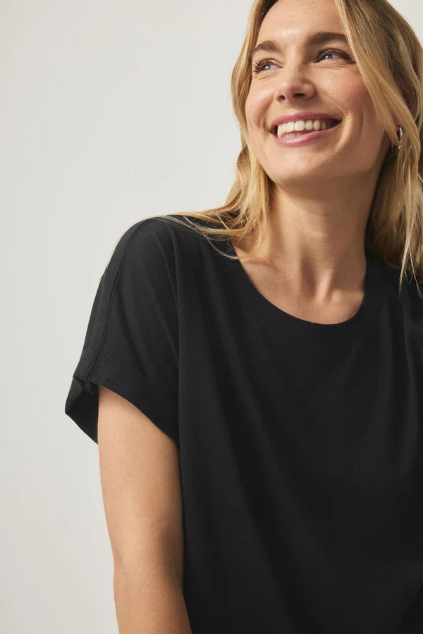 splendid skye tee black