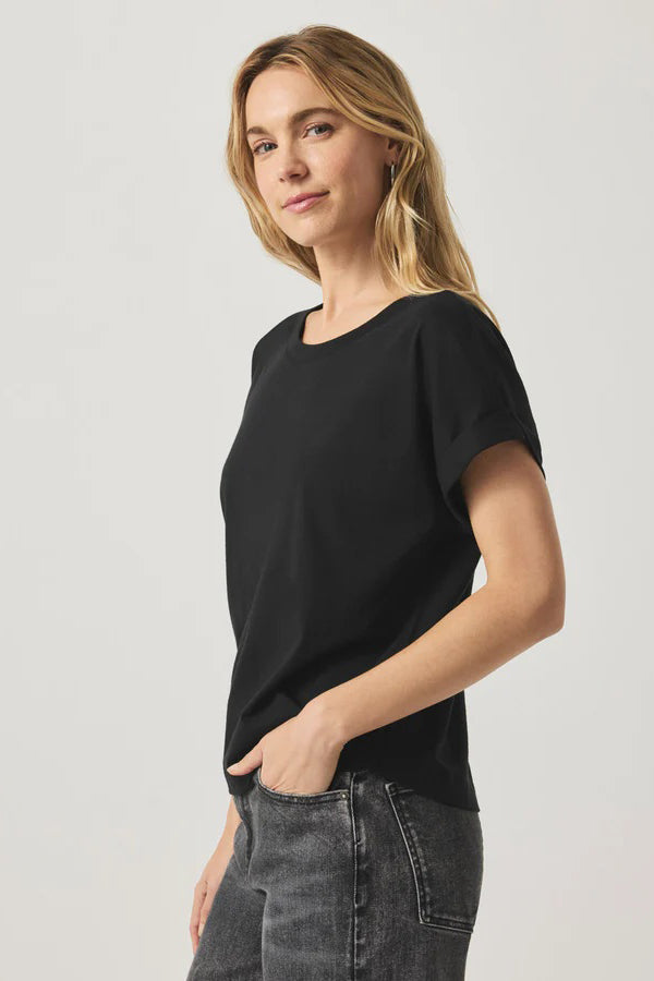 splendid skye tee black