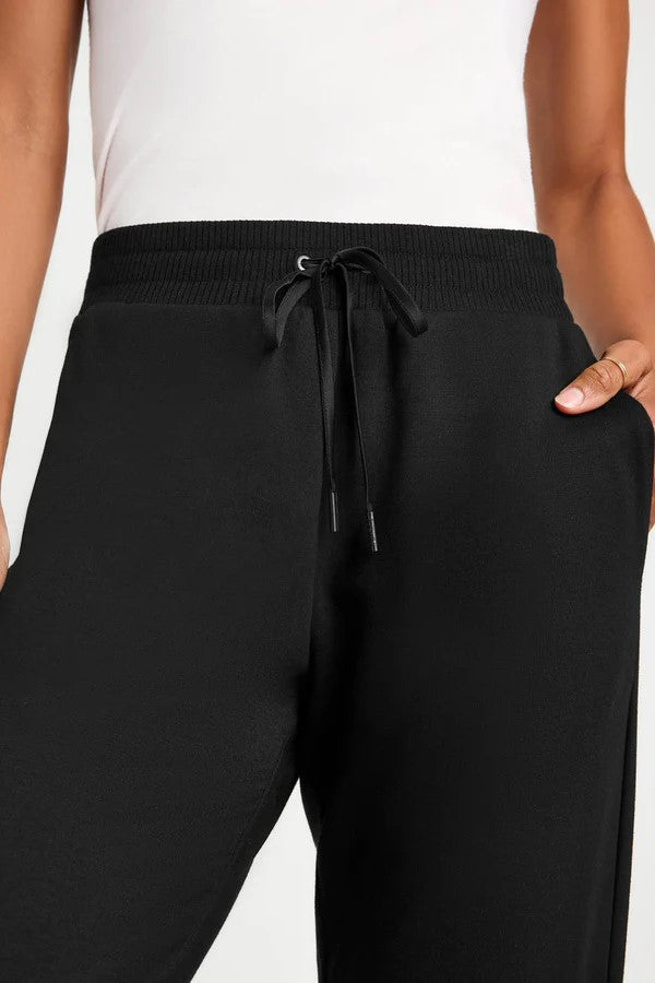 splendid soft fleece plush jogger black 