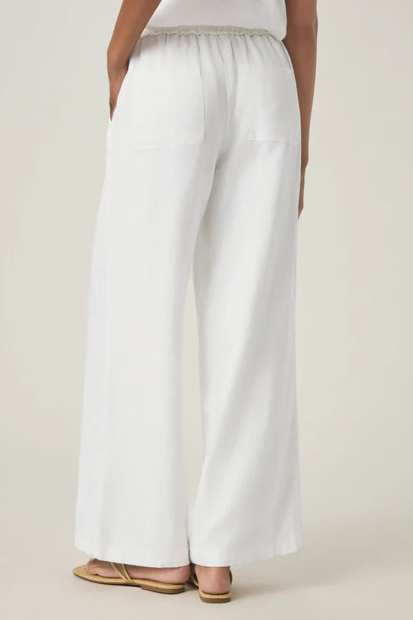 splendid stella linen pant white
