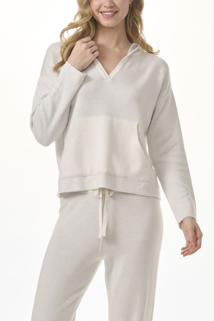 splendid sydney sweater hoodie pale oak