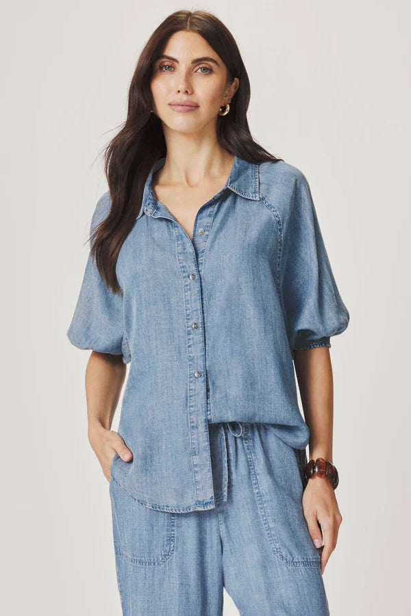 splendid talia top indigo