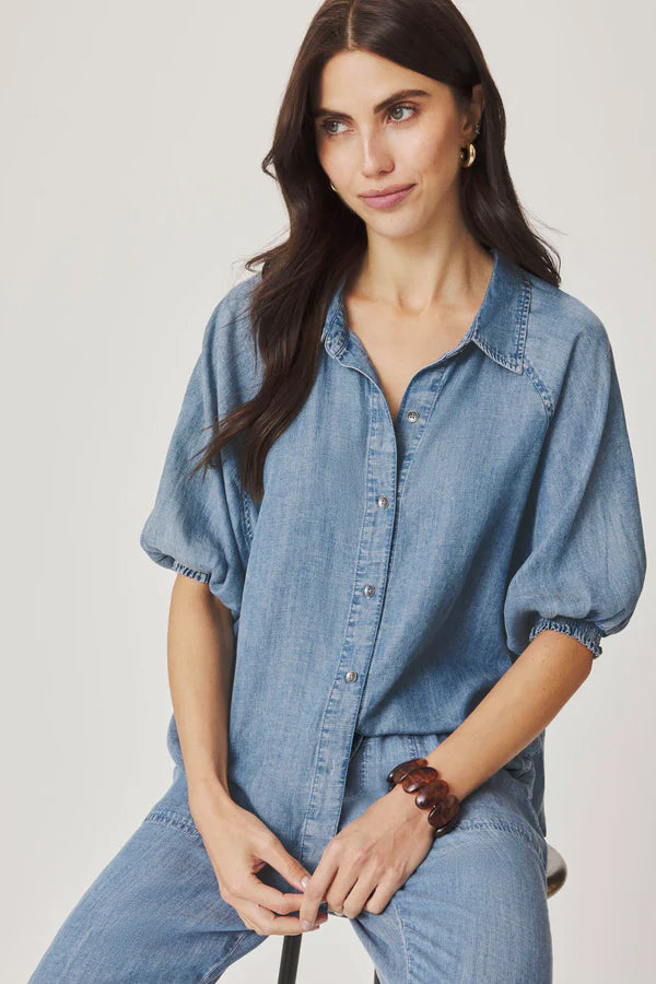splendid talia top indigo