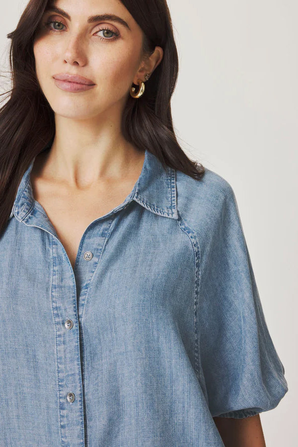 splendid talia top indigo