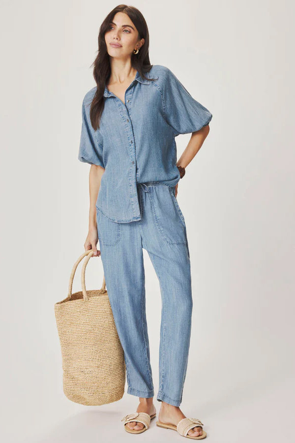 splendid talia top indigo