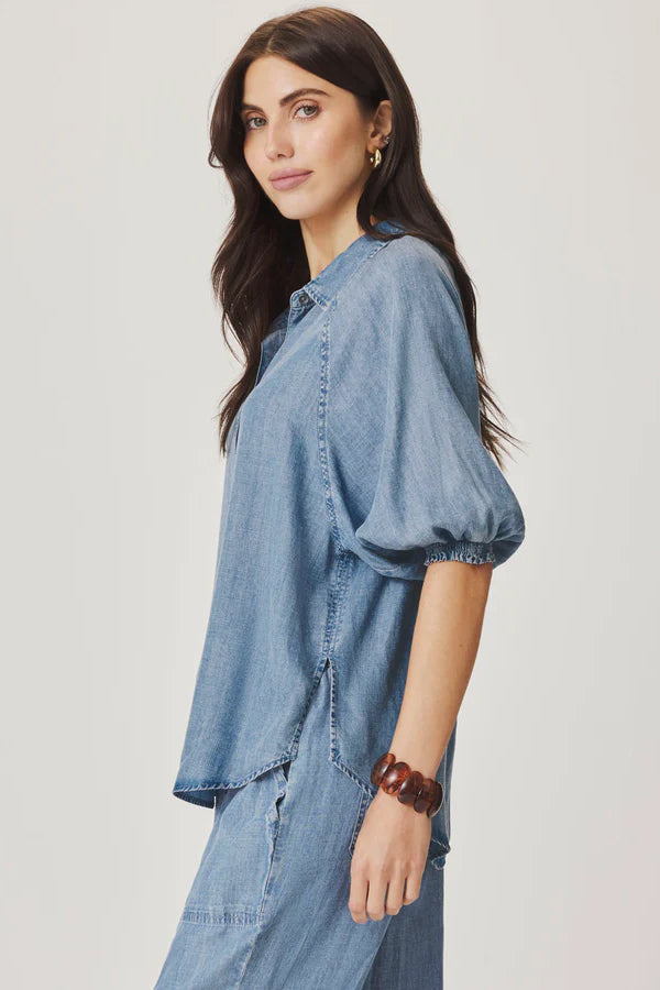 splendid talia top indigo