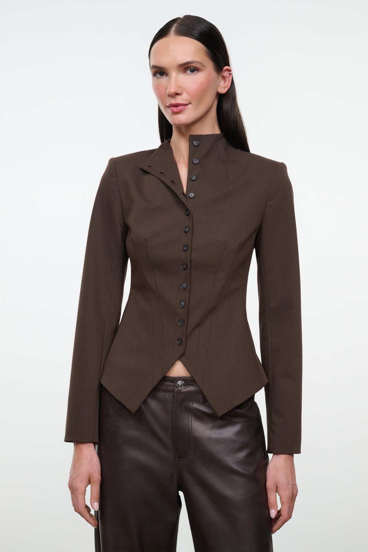 staud adrian jacket earth