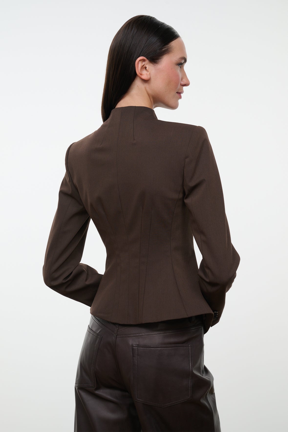 staud adrian jacket earth