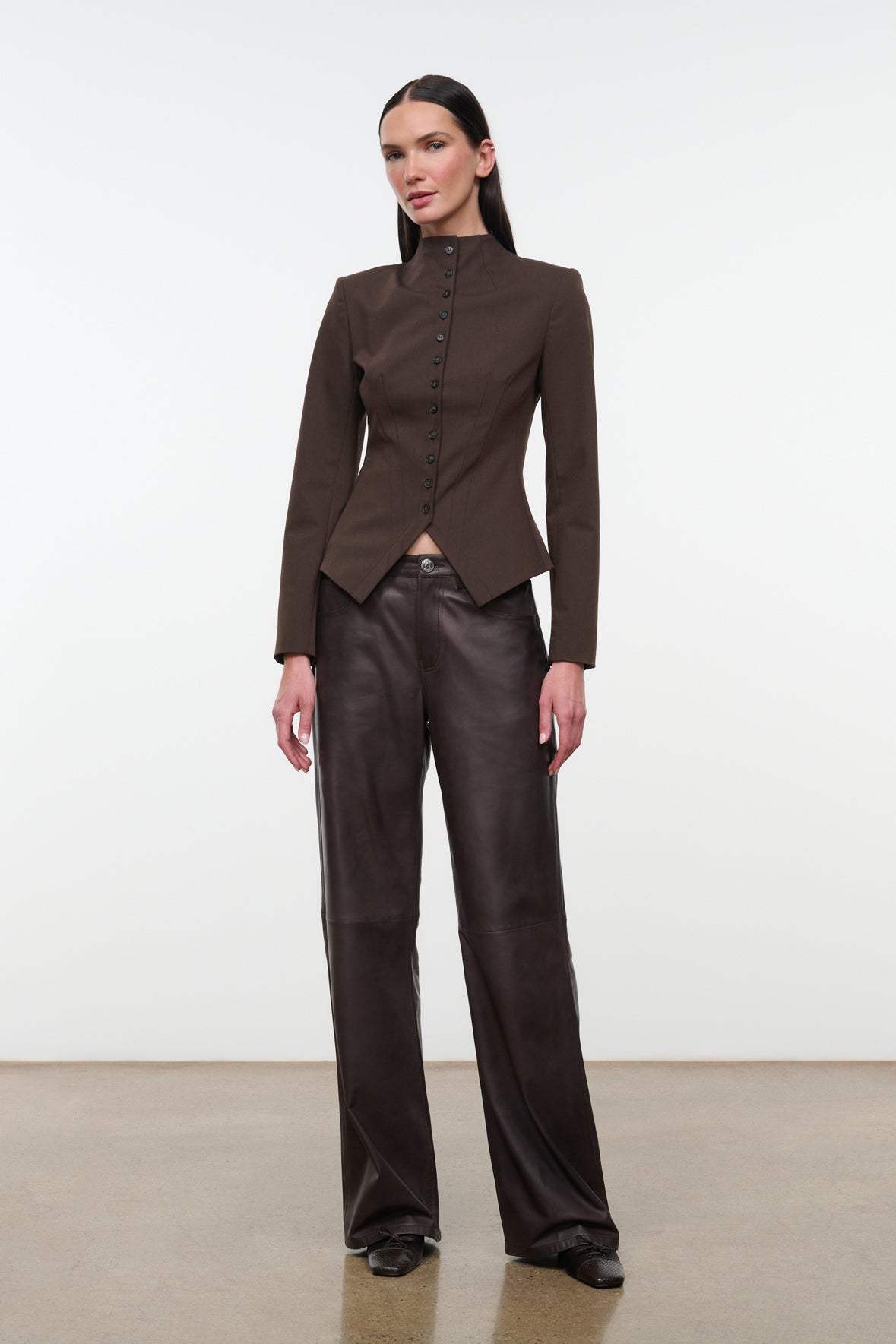 staud adrian jacket earth