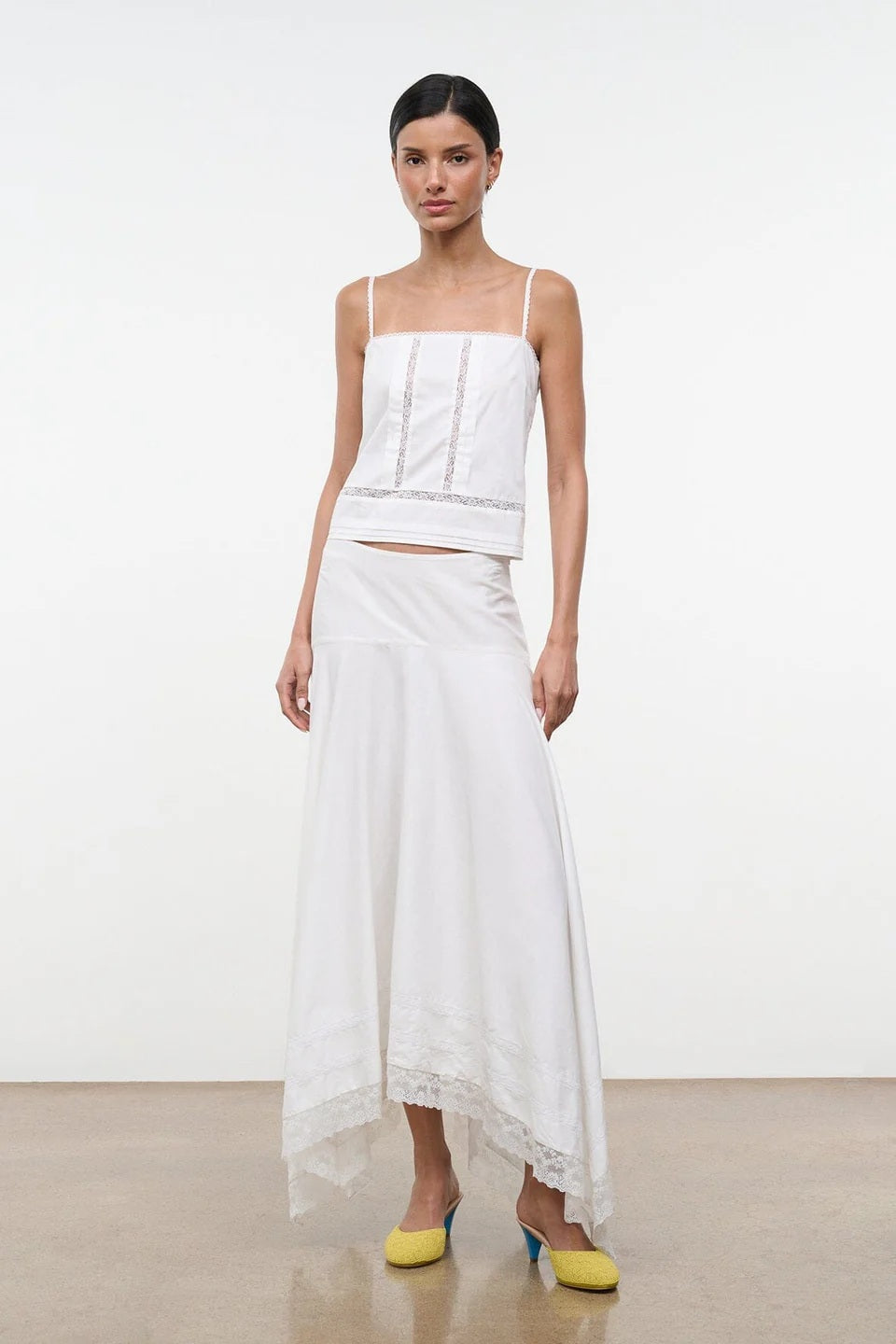 staud ainsley skirt ivory