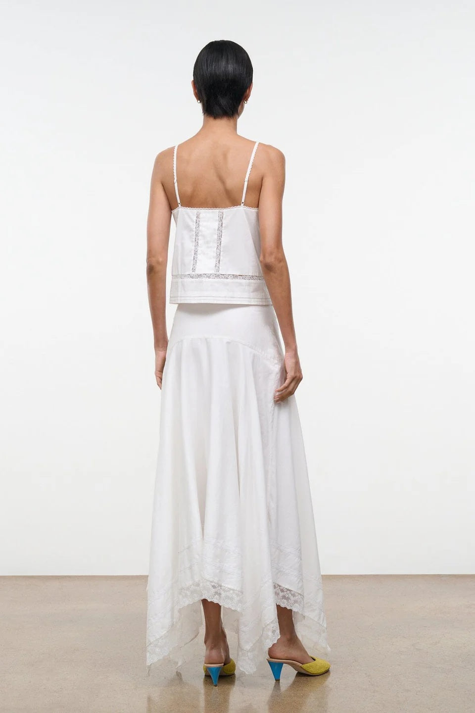 staud ainsley skirt ivory
