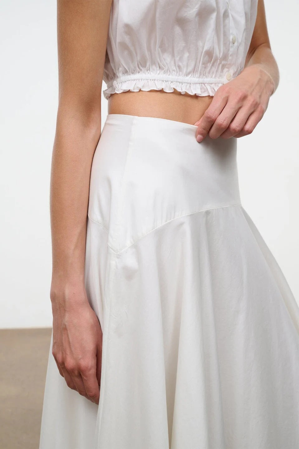 staud ainsley skirt ivory