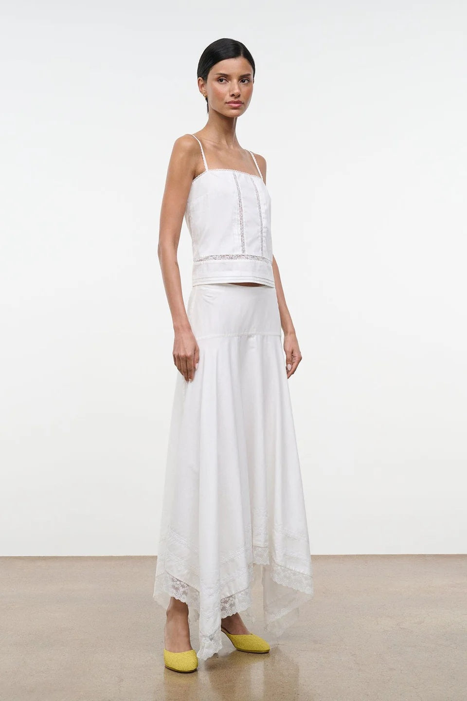 staud ainsley skirt ivory