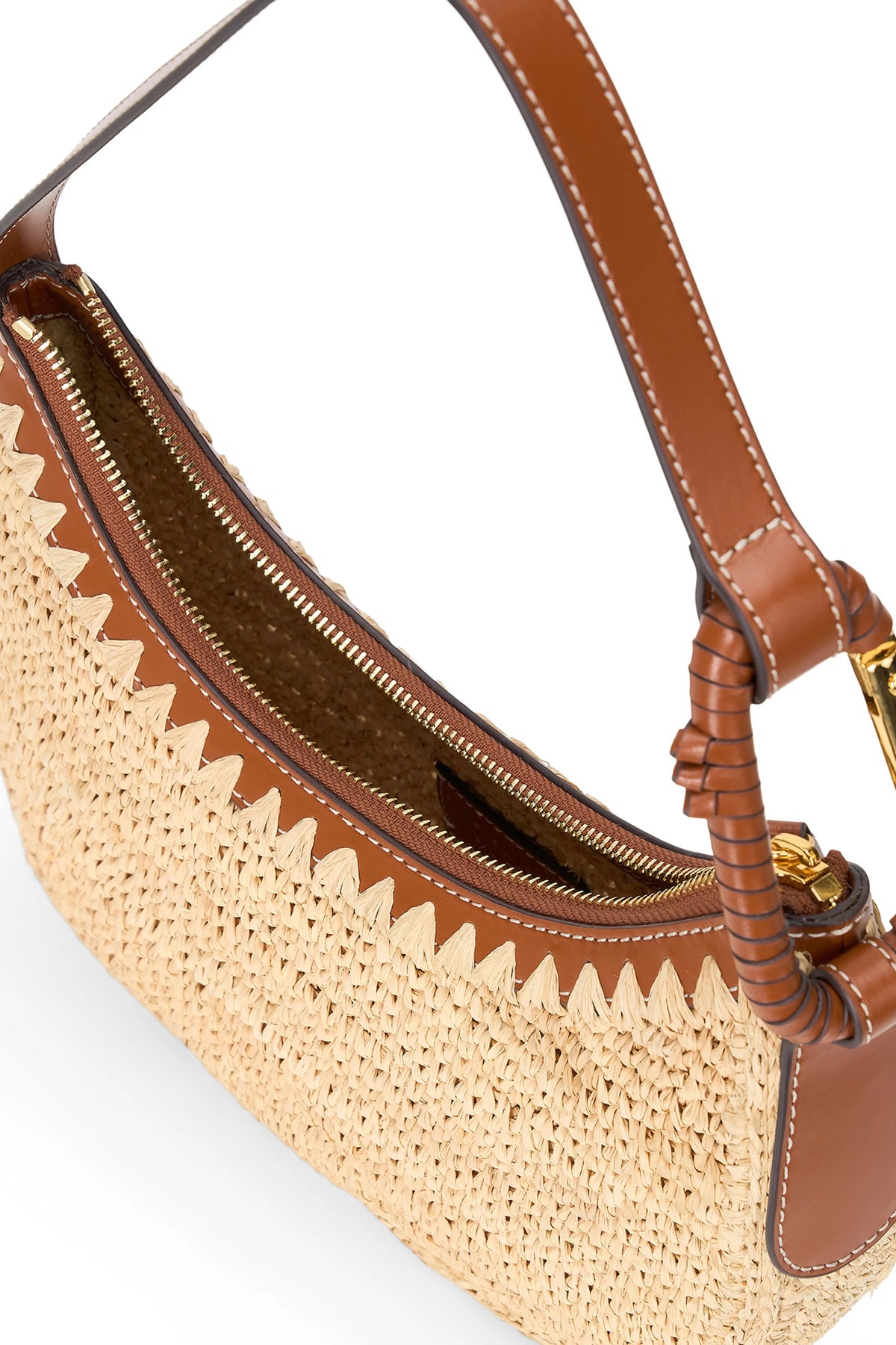 staud alden shoulder bag raffia