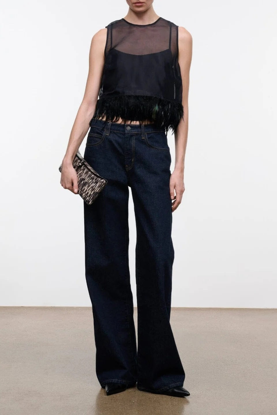 staud avi top black