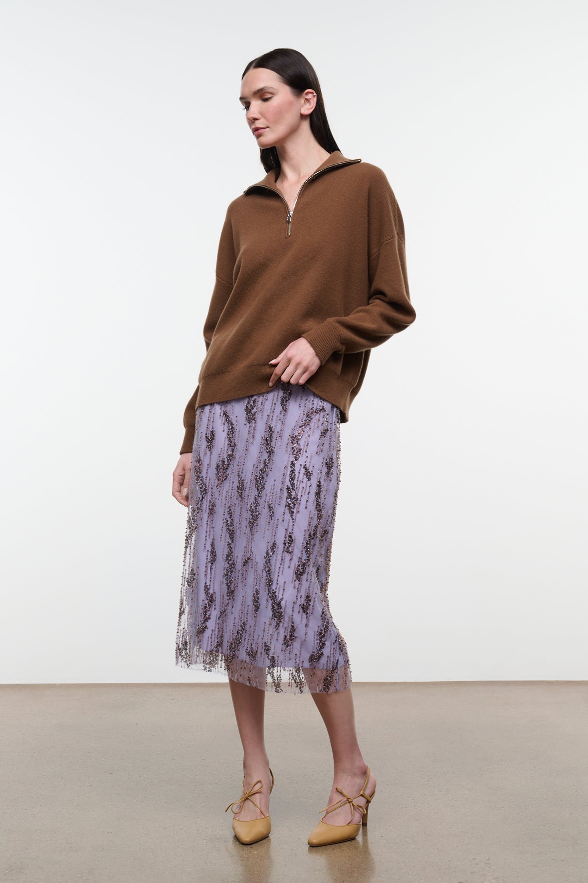 staud aviva skirt lilac