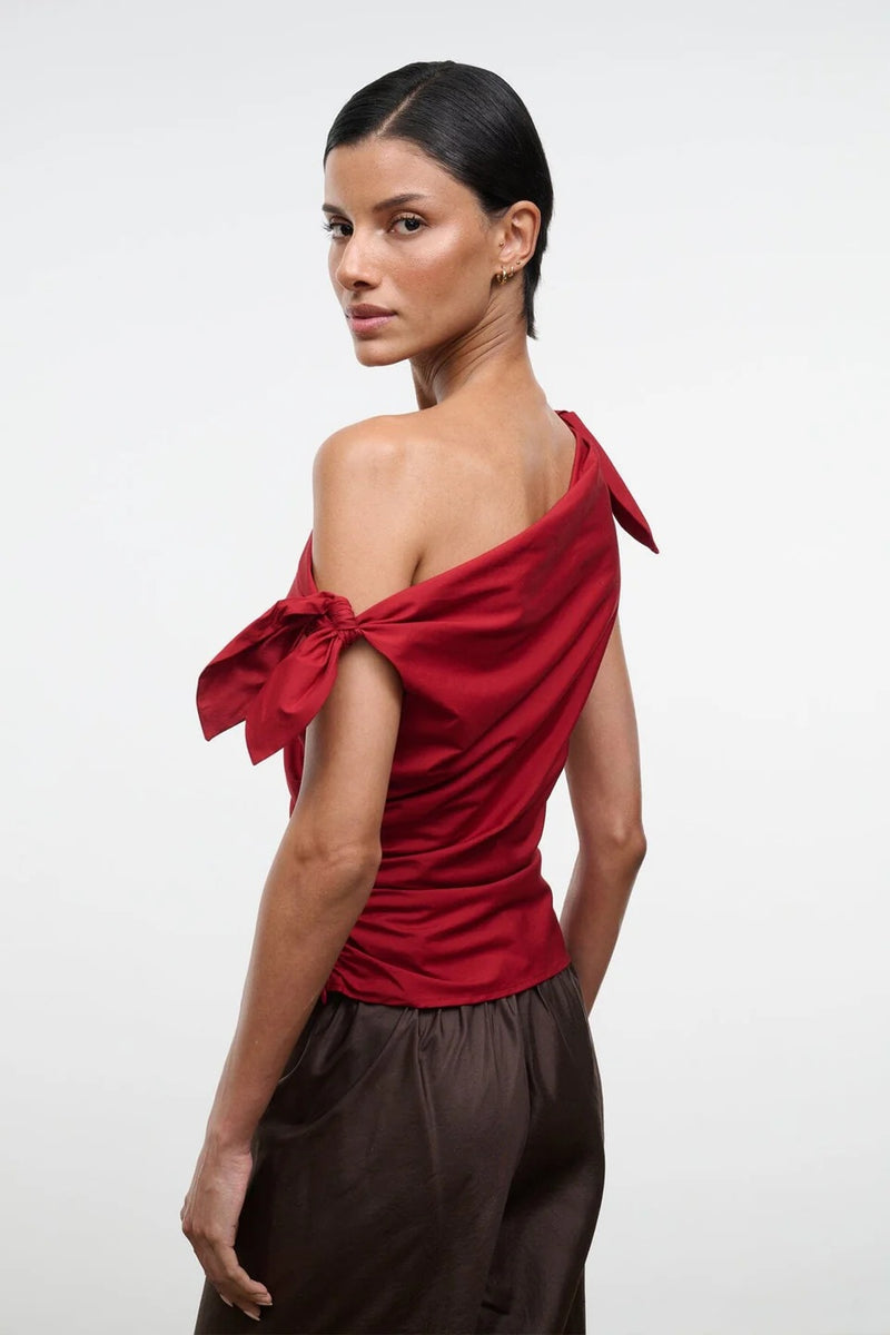 staud bellaria top rouge
