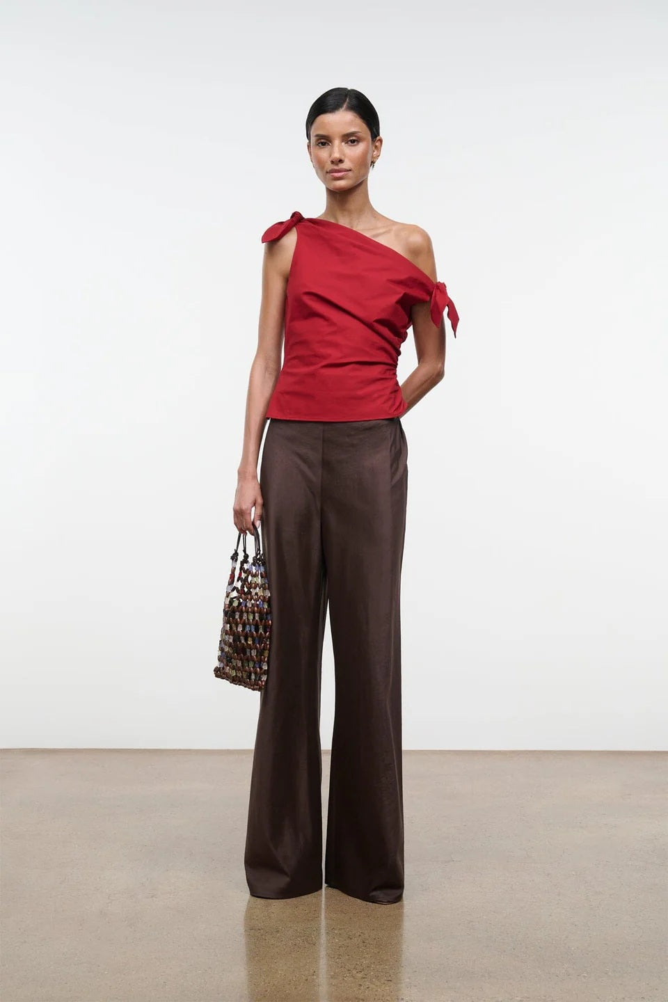 staud bellaria top rouge