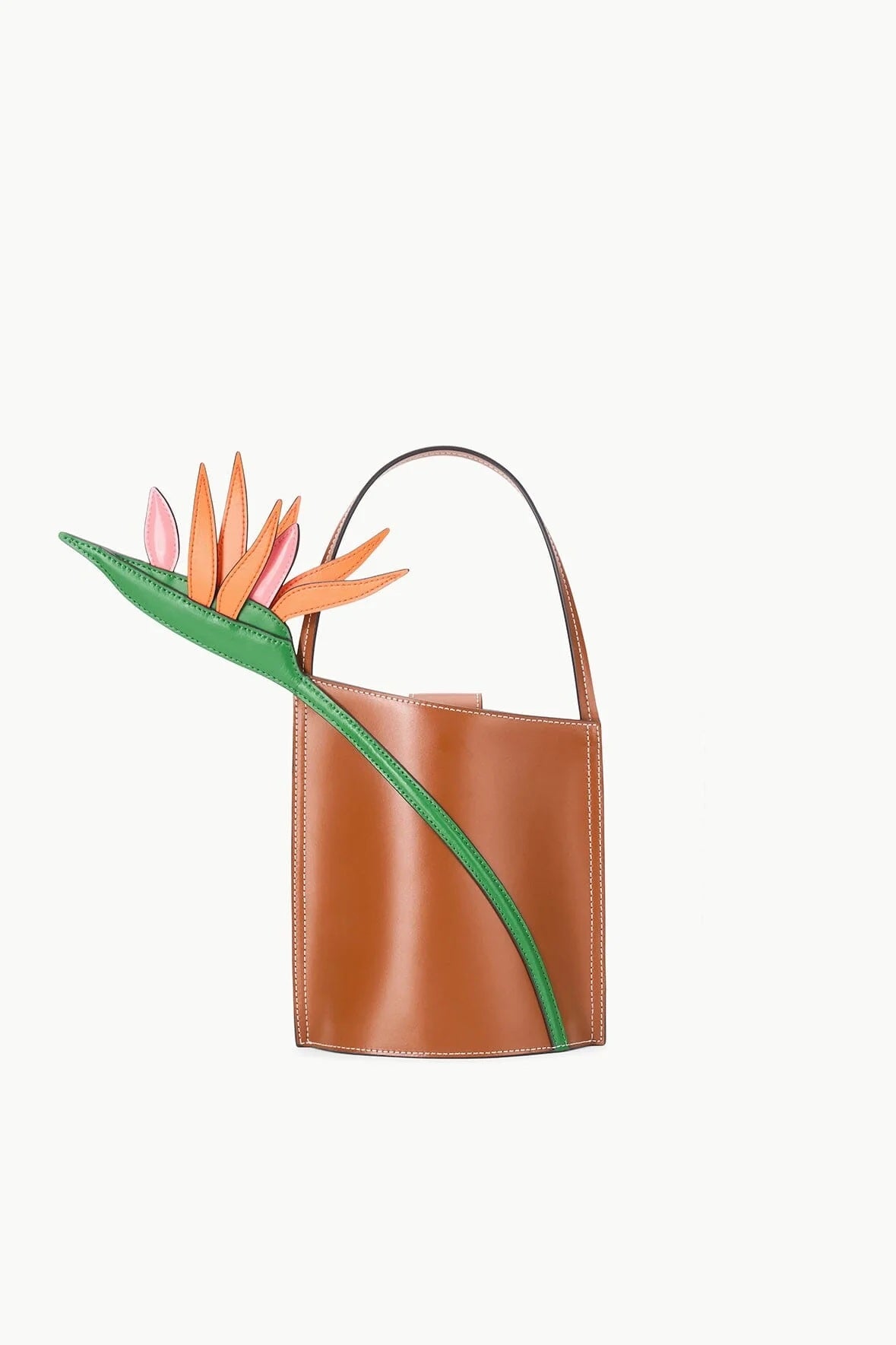 staud the bird of paradise bag tan