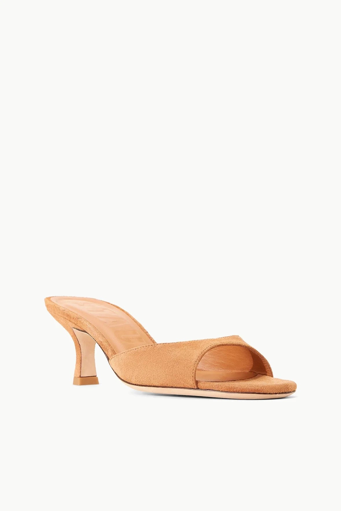 staud brigitte mule tan suede