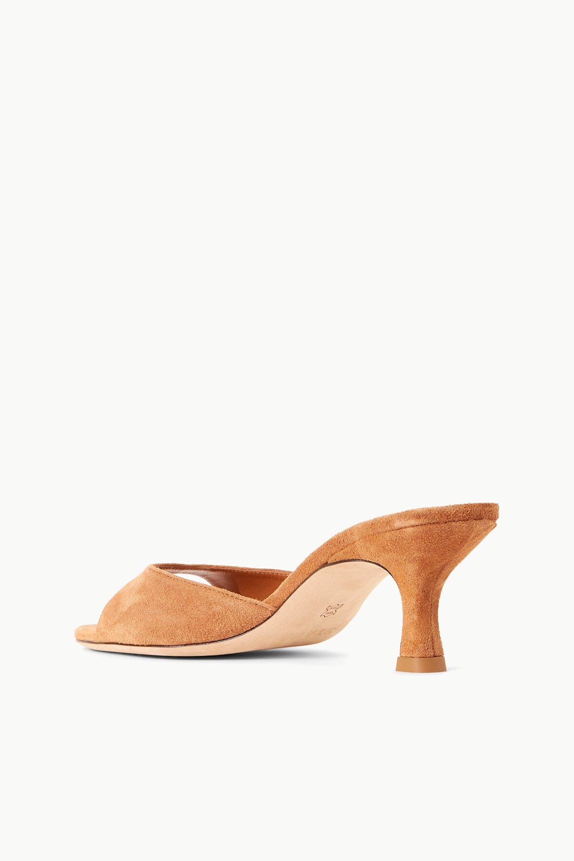 staud brigitte mule tan suede