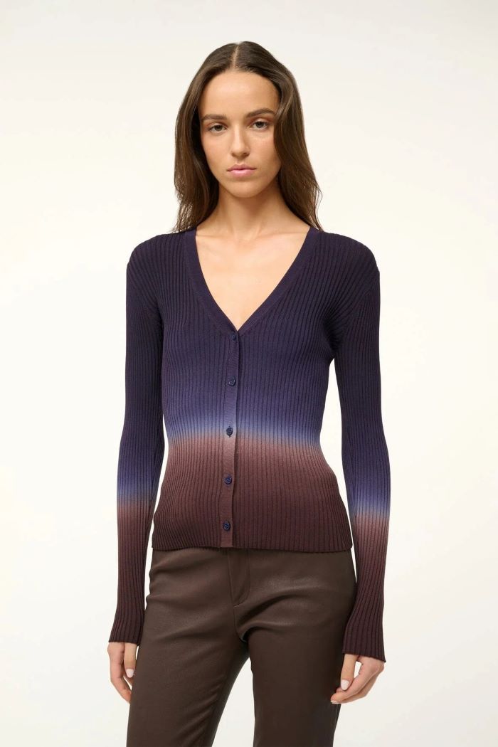 staud cargo sweater twilight dip dye 