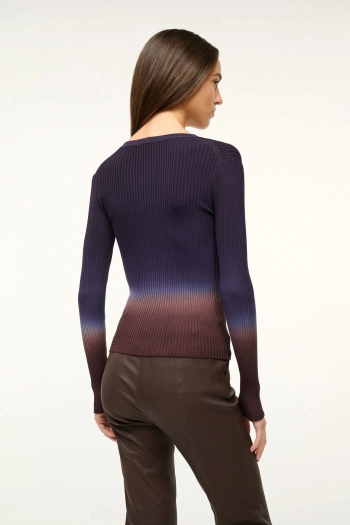 staud cargo sweater twilight dip dye 