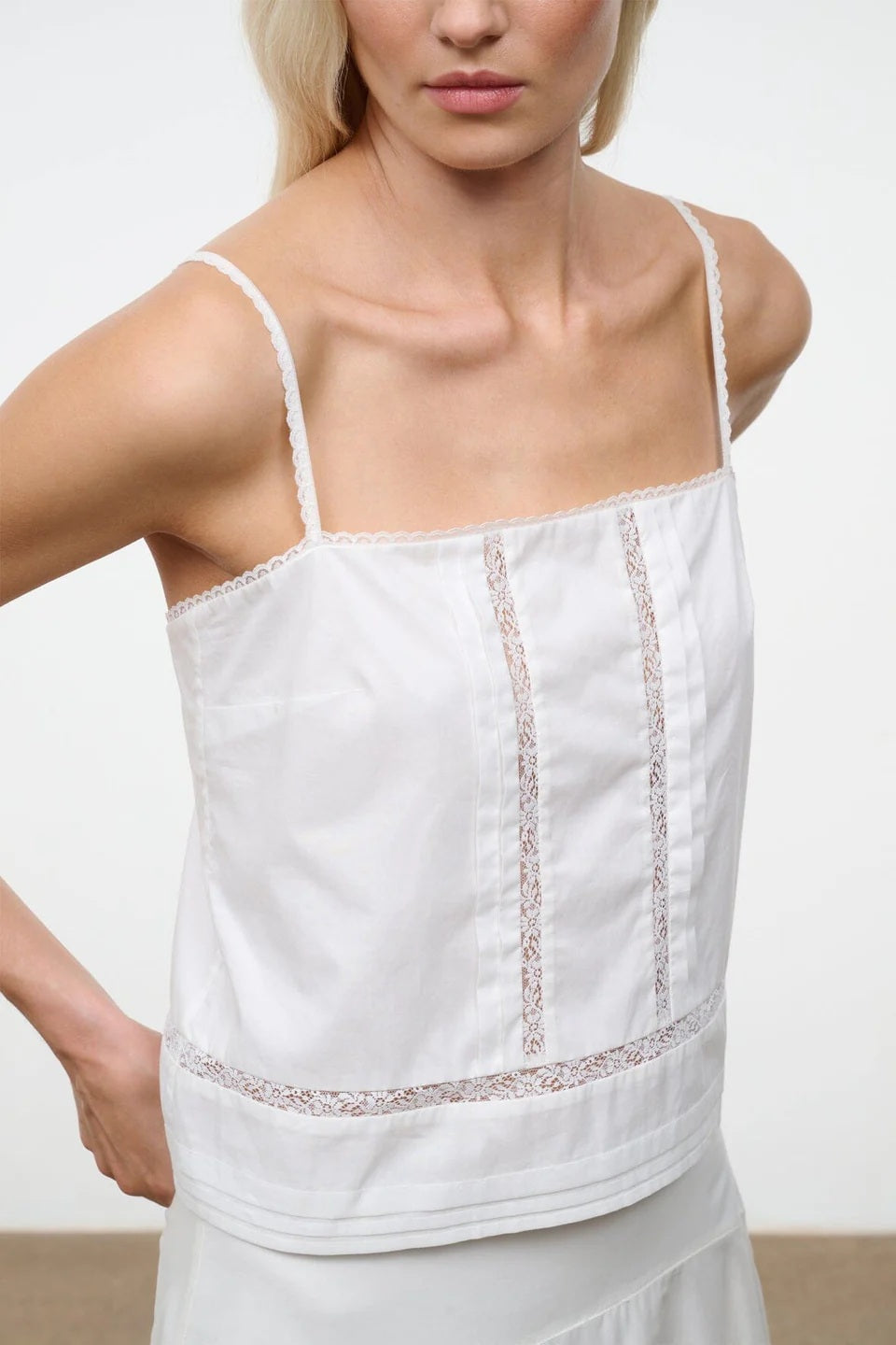 staud corinna top ivory