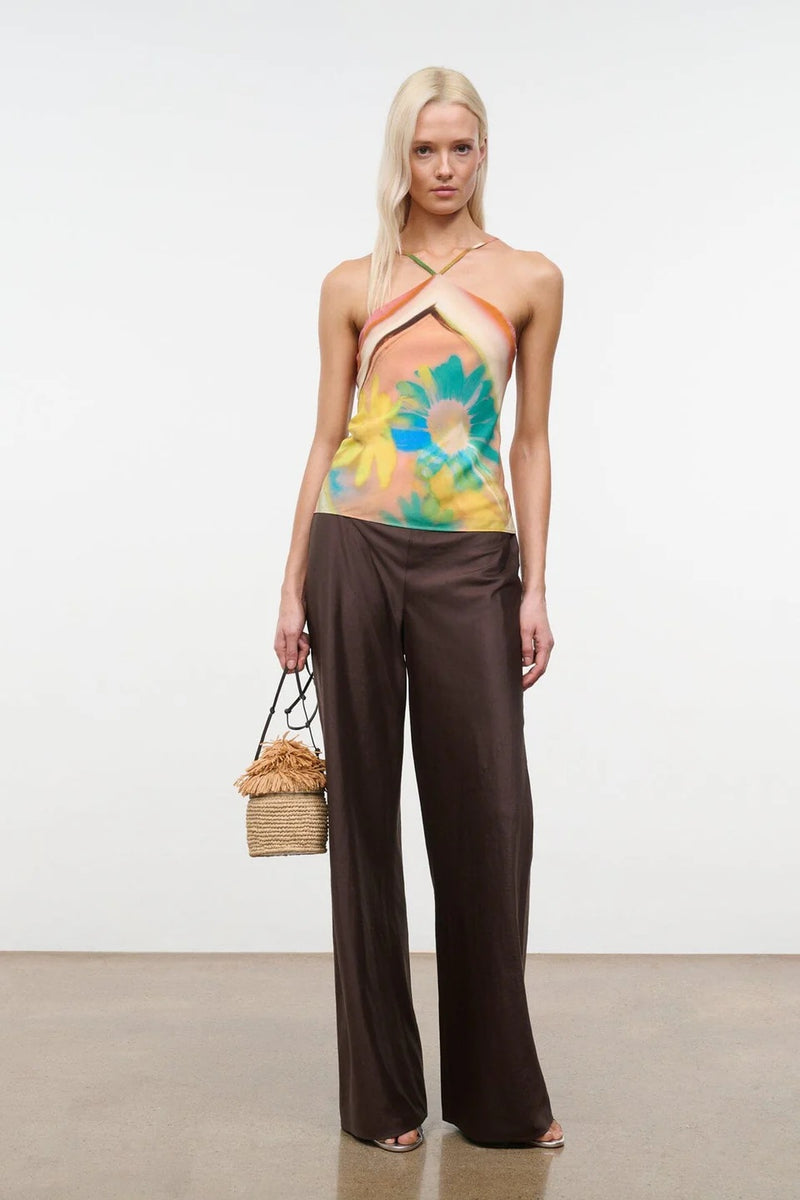 staud cubism top superbloom scarf